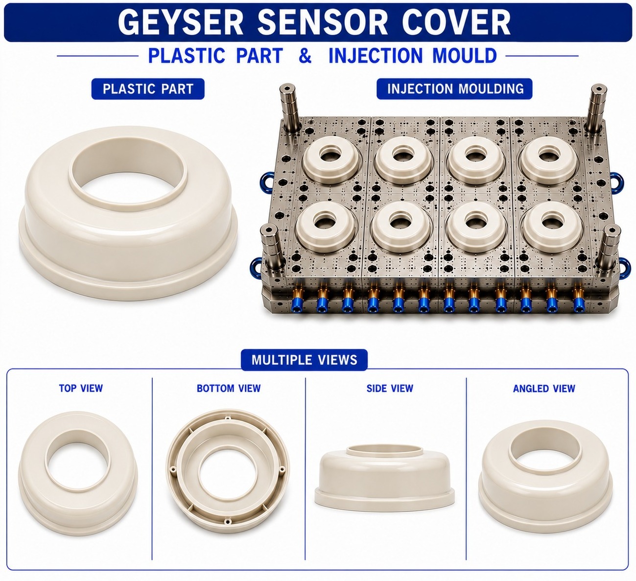 Geyser Plastic Sensor Cover Mould and Moulding Service